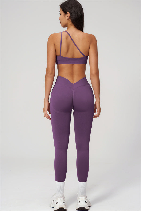 The Empower One-Shoulder Sports Bra Leggings 2-Piece Set