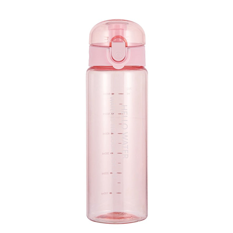 Portable Leakproof Water Bottle with Straw (1pc)