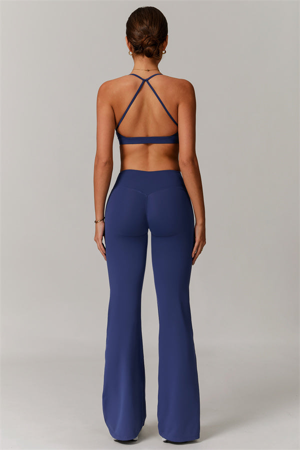 The Delicate Sports Bra Flared Leggings 2-Piece Set