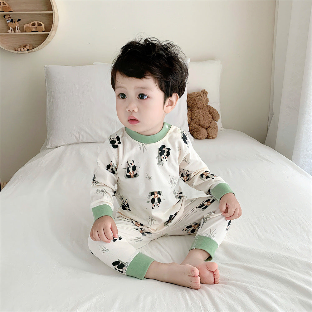 Children's Autumn Clothing Set Pure Cotton