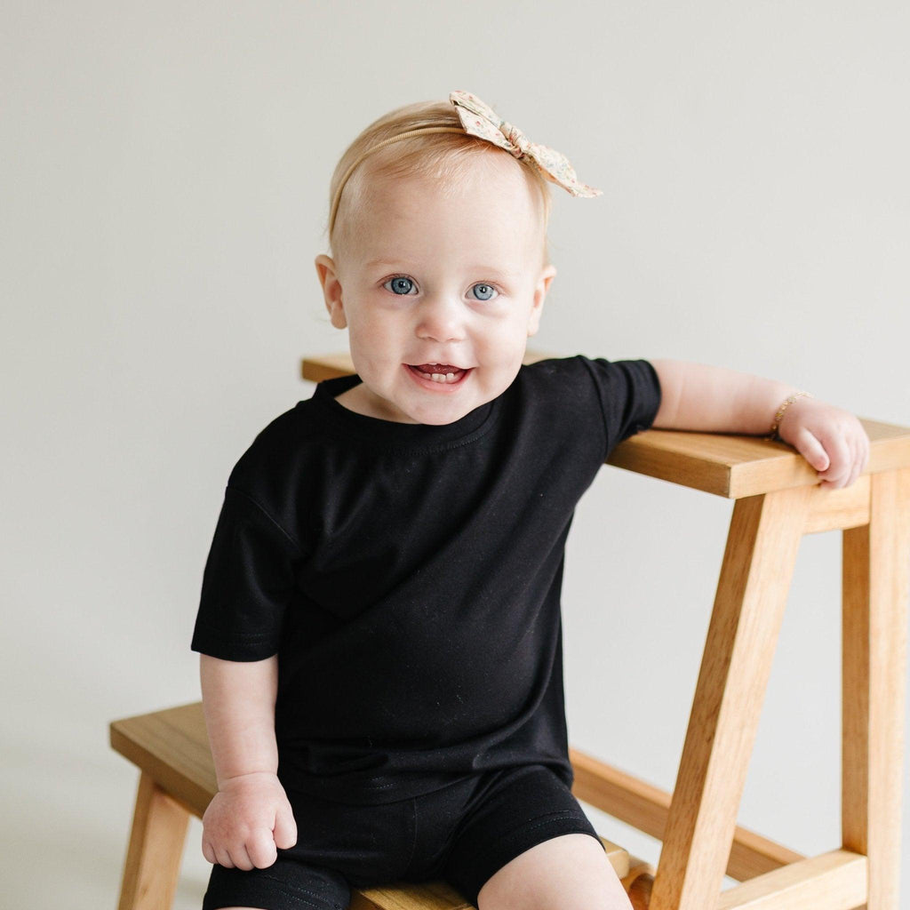 Bamboo Tee & Bike Shorts - sold as separates