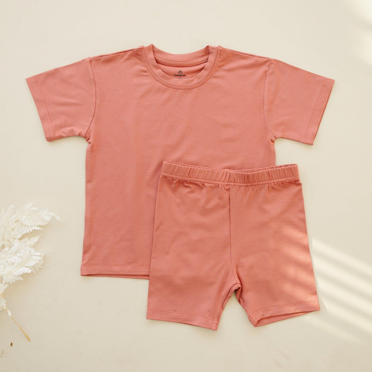 Bamboo Tee & Bike Shorts - sold as separates