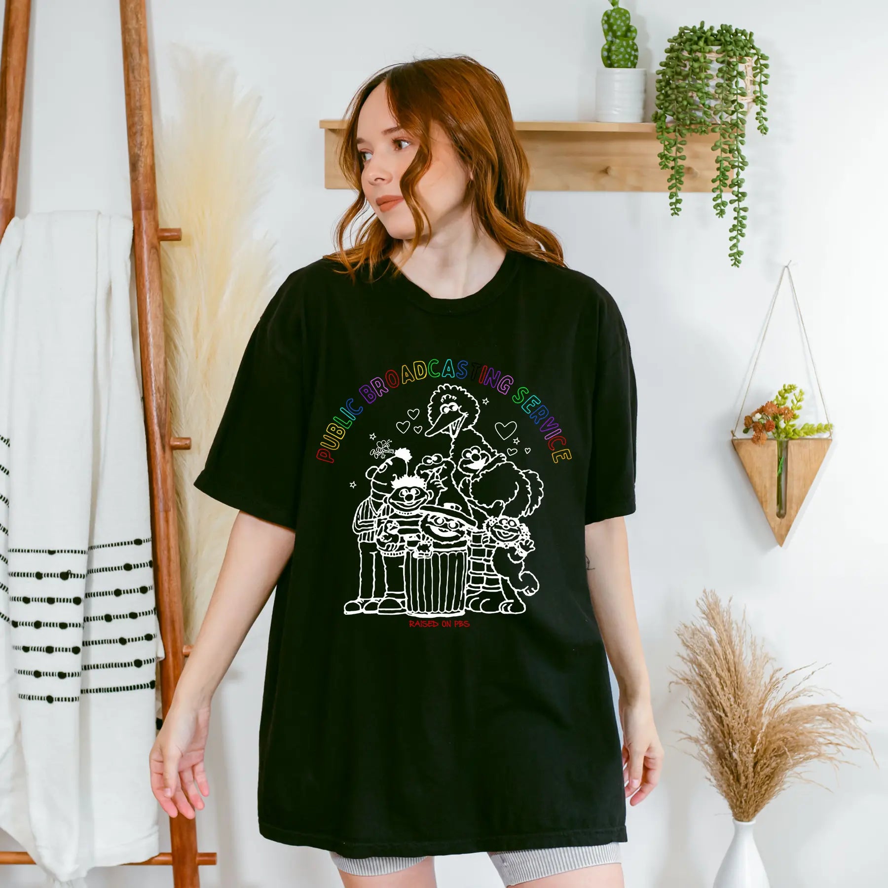 Classic PBS Logo T-Shirt – Retro Public TV Fan Tee, Vintage 70s 80s Nostalgia Shirt, Iconic TV Show Lover Gift