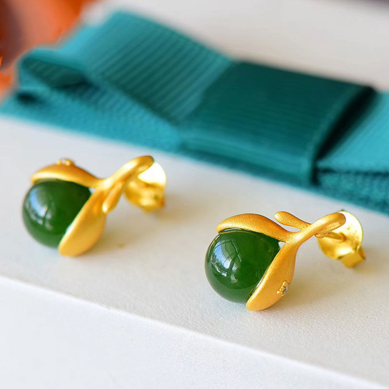 Delicate Dainty And Minimalist Flower Bud Earrings
