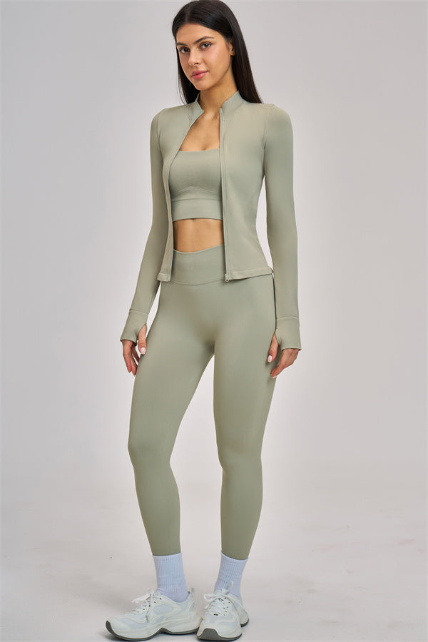 The Vision Jacket Sports Bra Leggings 3-Piece Set