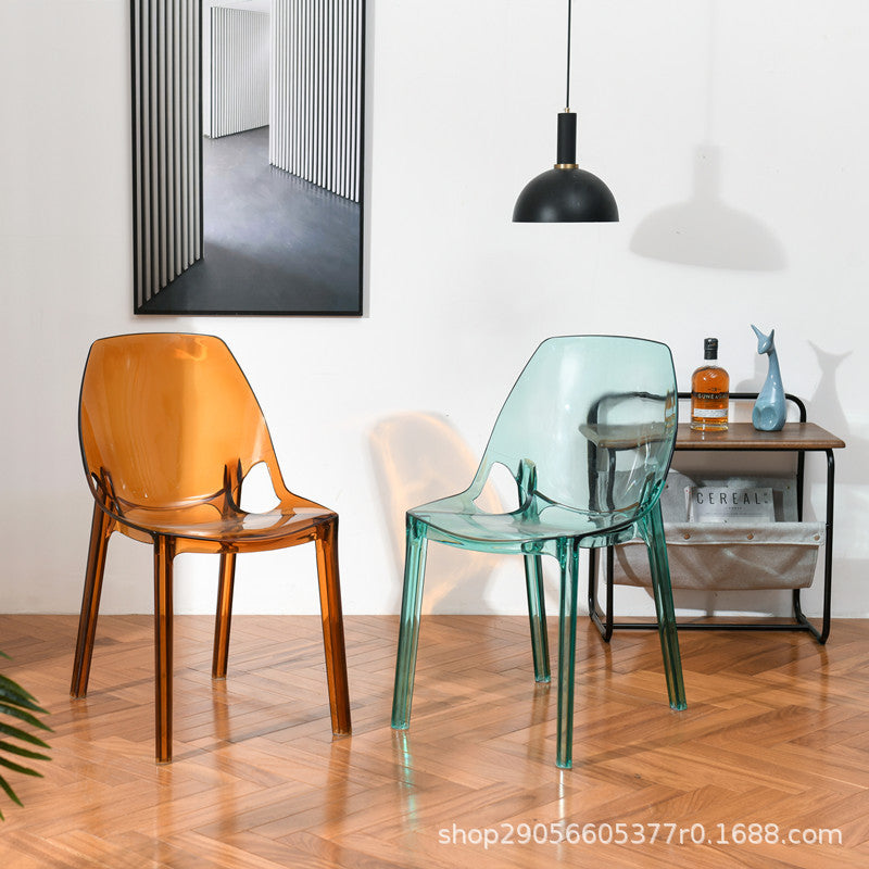 Fashionable Nordic Acrylic Crystal Makeup Chair