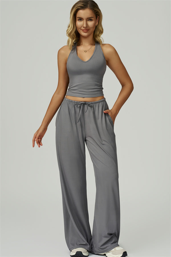 The Sprint Halter Tank Top Sweatpants 2-Piece Set