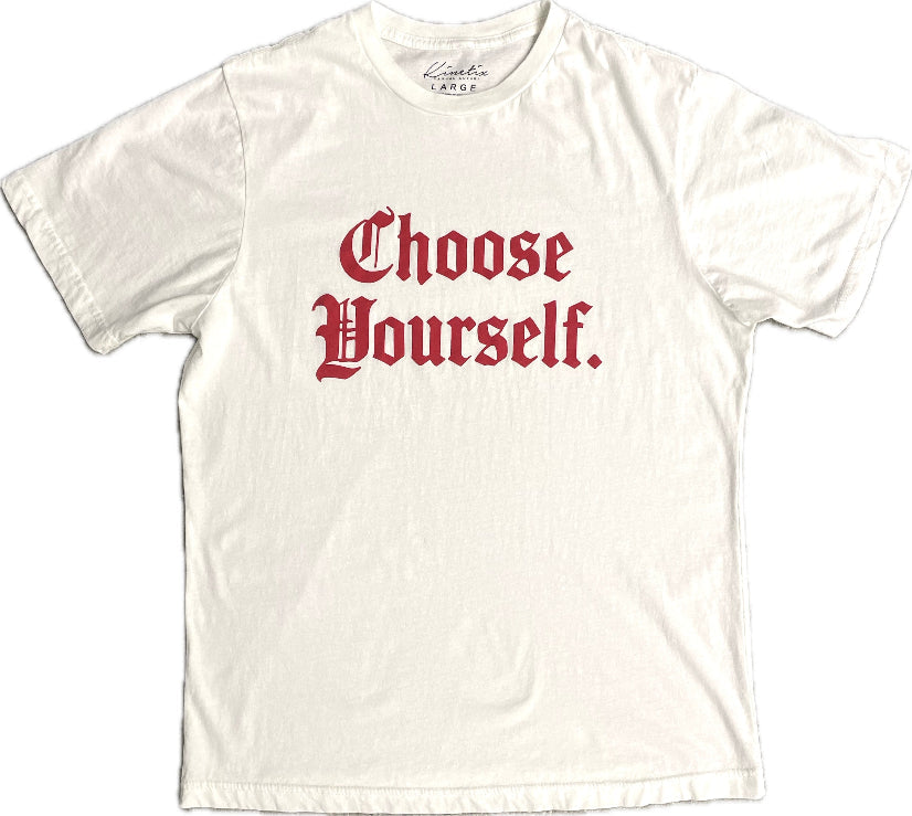 Choose Yourself Organic Tee (Snow White)