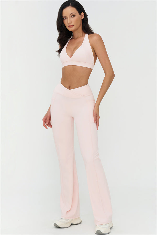 The BoldFit Sports Bra Flared Leggings 2-Piece Set