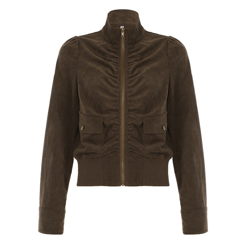 Autumn And Winter Corduroy Jacket Coat For Women