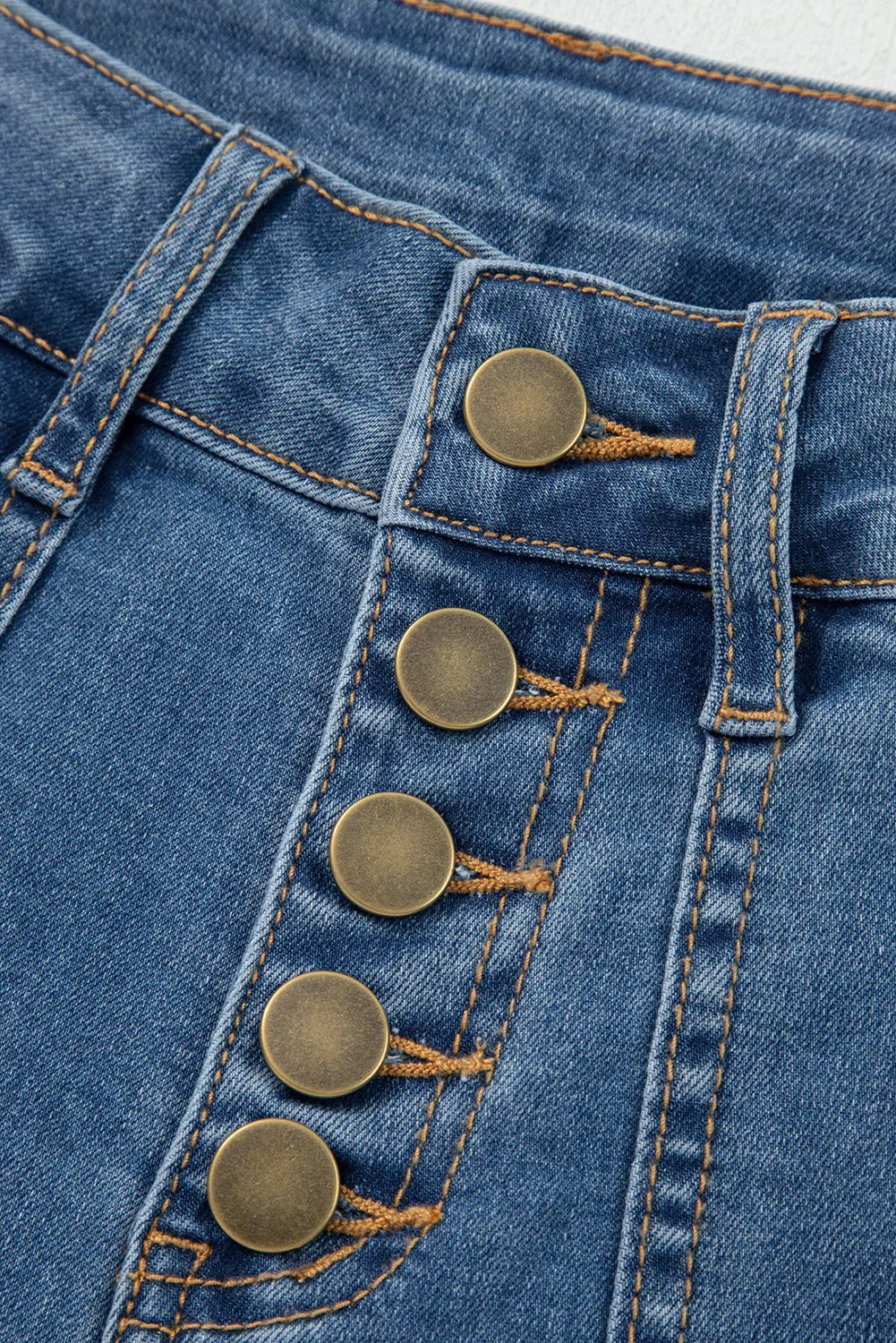 Ashleigh Blue Multi-Button High Waist Wide Leg Jeans