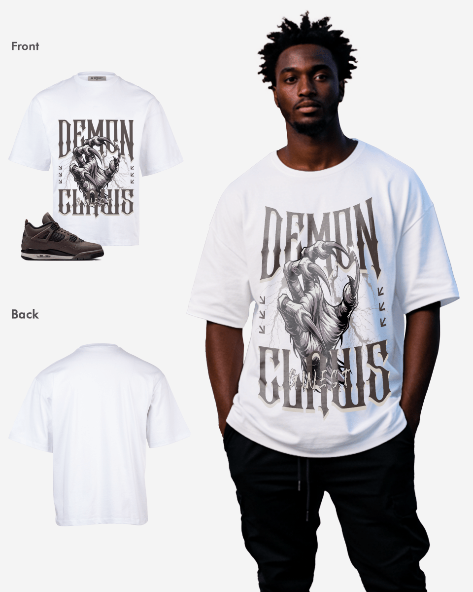 G West Demon Claws Oversized T-Shirt Mens