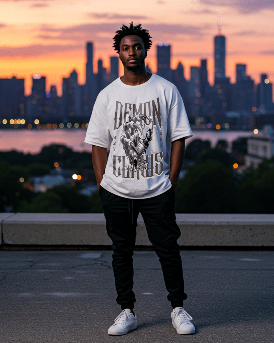 G West Demon Claws Oversized T-Shirt Mens