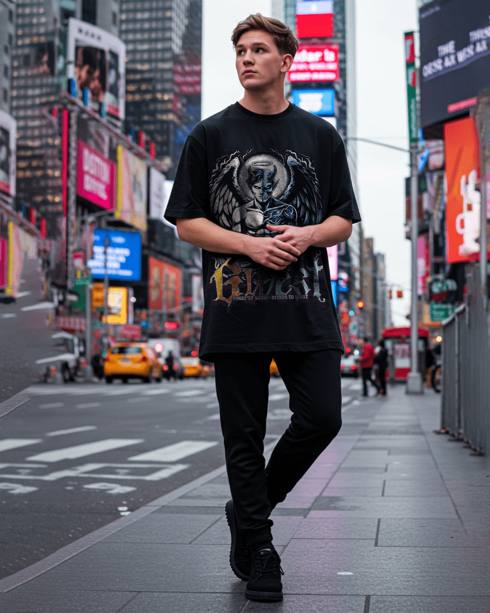 G West Duality Men's Oversized T-Shirt
