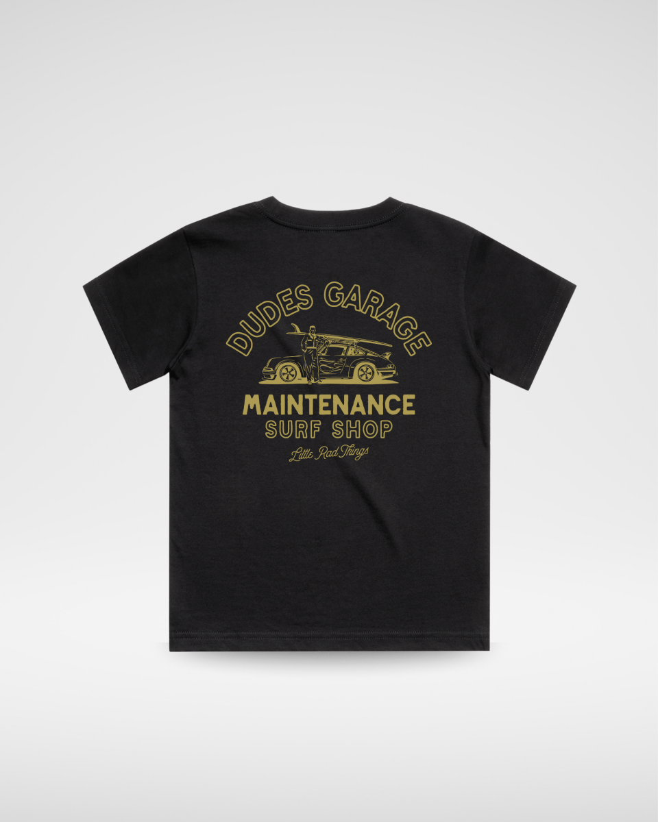 DUDES GARAGE TEE - BLACK