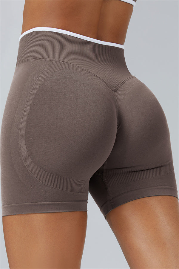 The Elevate Long Sleeve Crop top Shorts 2-Piece Set