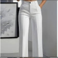 New Cross-border European And American Women's Solid Color Suit Pants Wide-leg Trousers