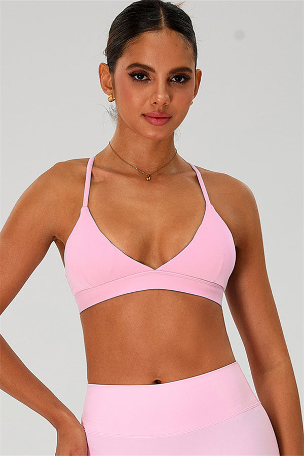 The Ember Sports Bra Crop Top Shorts 3-Piece Set