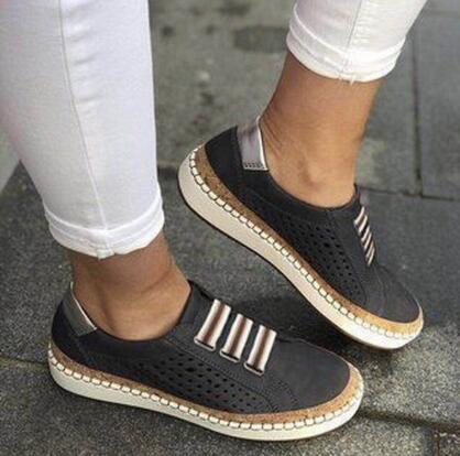 Large Size Casual Shoes European And American Canvas Shoes Women's Loafers