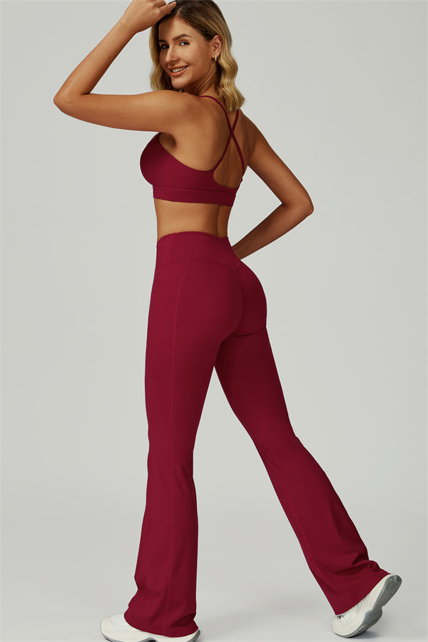 The Flourish Sports Bra Flared Leggings 2-Piece Set