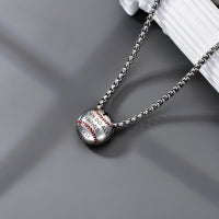 Baseball Necklace 925 Sterling Silver Pendant Necklaces Charm Pendants