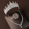 Retro Atmospheric Rhinestone Birthday Crown Hair Accessories Three-piece Suit