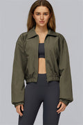 The Elle Form Crop Zip Jacket