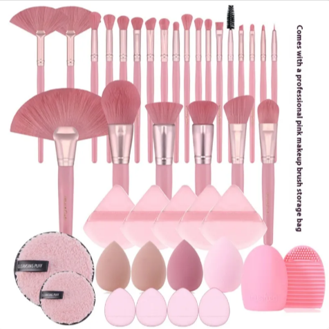Makeup Brush & Puff Travel Set