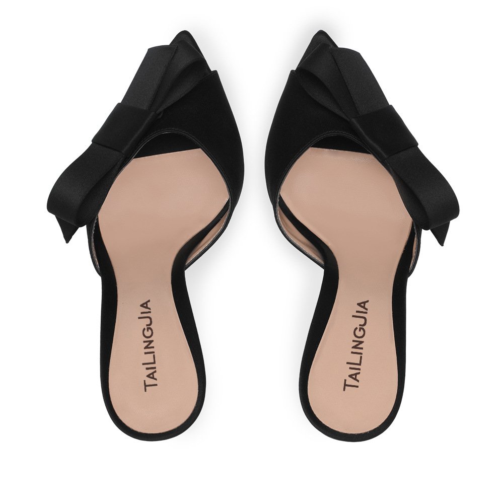 European American Women's Black High Heel Shoes