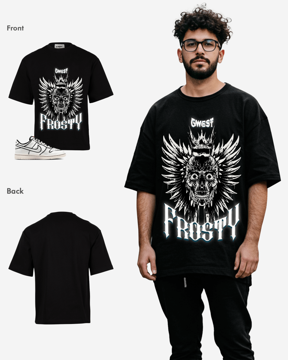 G West Frosty Crown Oversized T-Shirt Mens