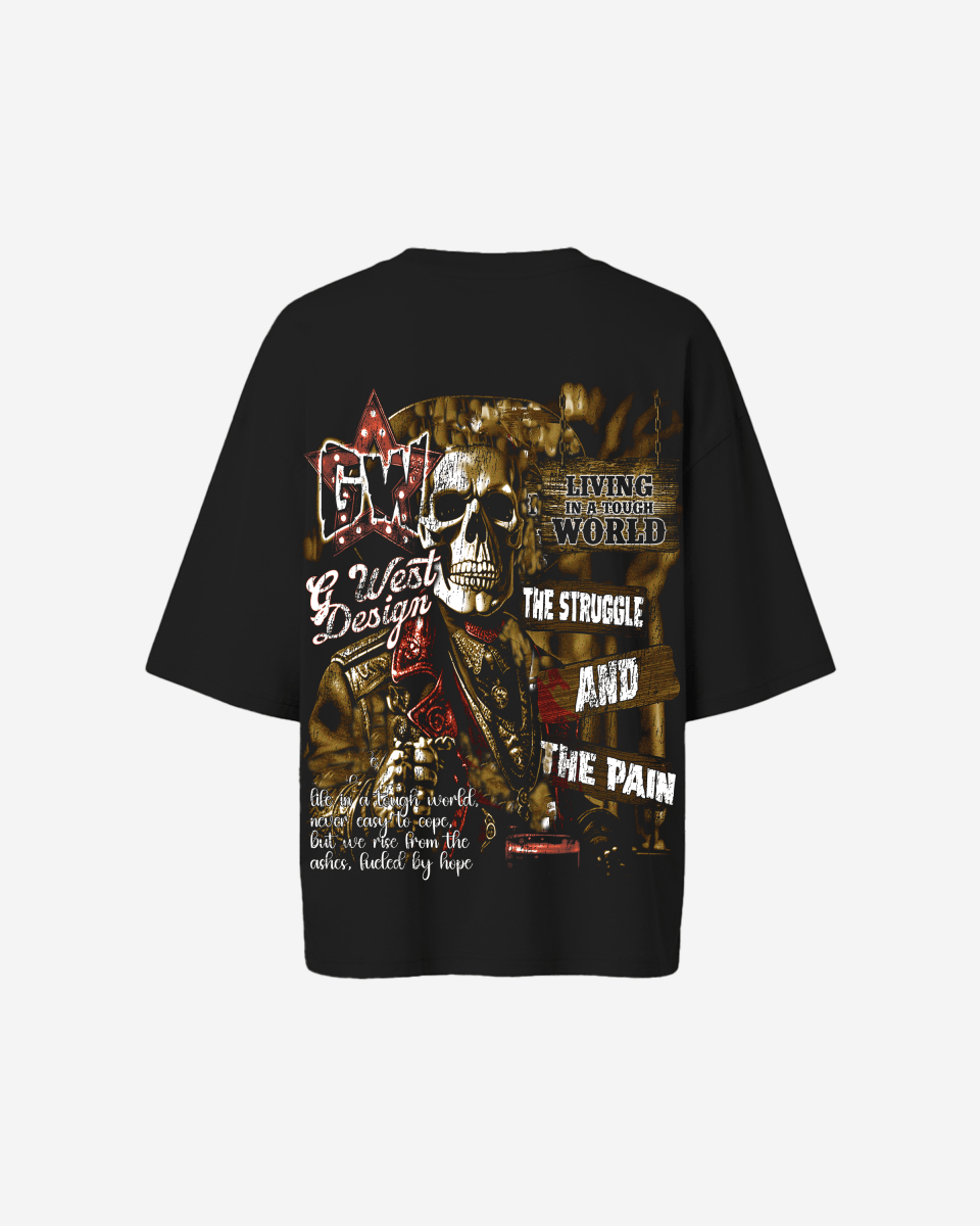 G West Womens Being Enlightened Acid Wash Premium Oversized Tee