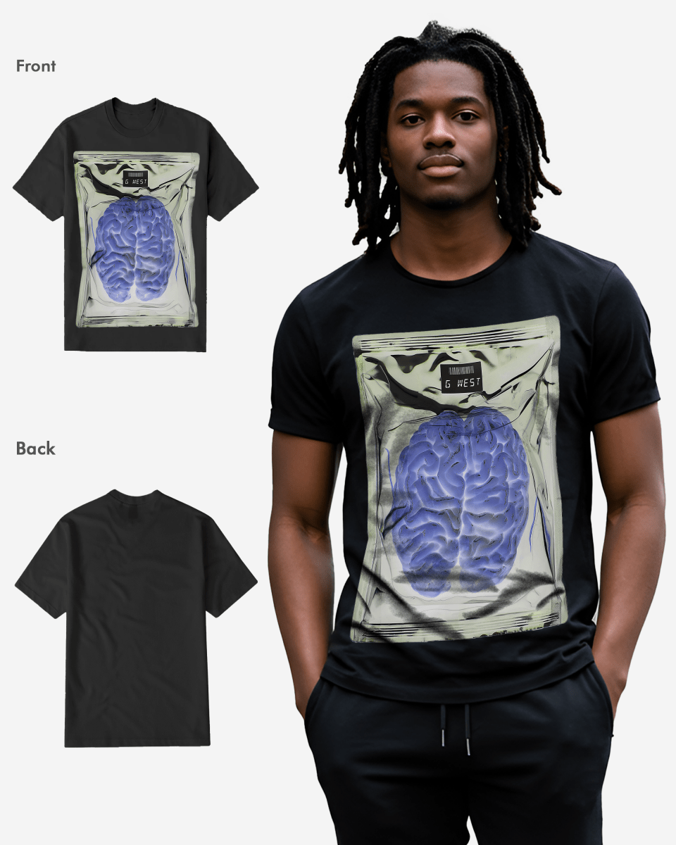 G West Mens Studio Black Tee