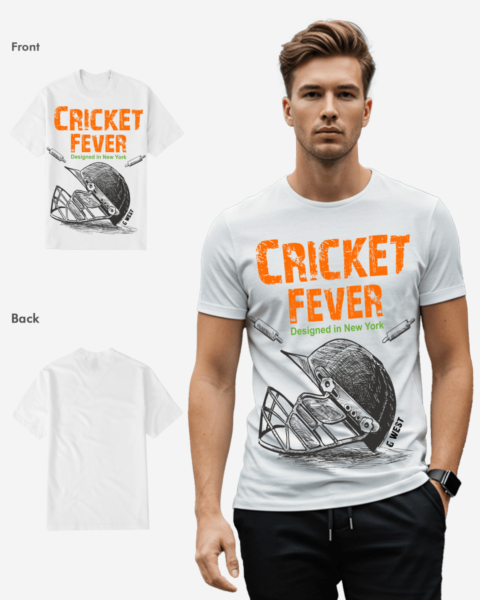 G West Cricket Fever T-Shirt Mens