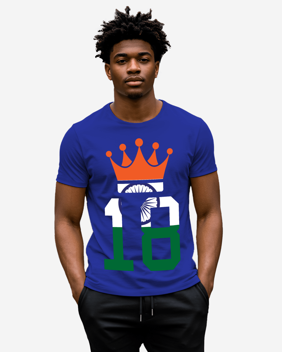 G West Cricket India King-18 T-Shirt : Gwdtfl2412 - 3 Colors