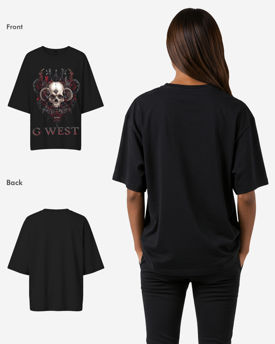 G West Womens Dead Devil Oversized Tee