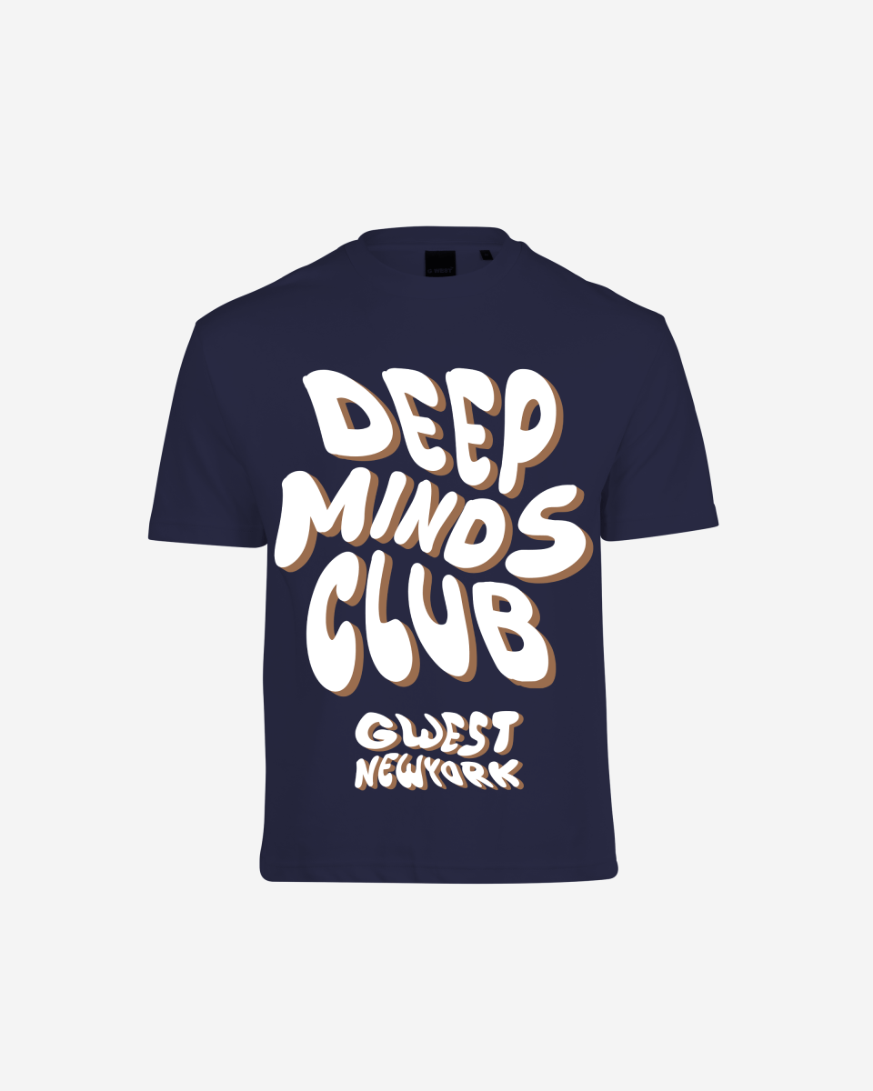 G West Mens Deep Minds Club Oversized Tee