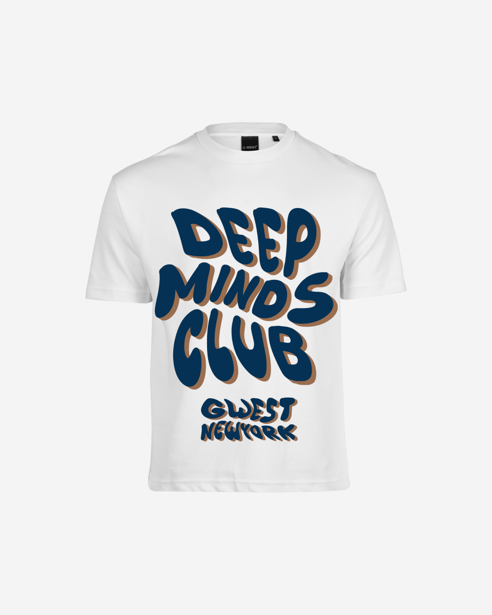 G West Mens Deep Minds Club Oversized Tee