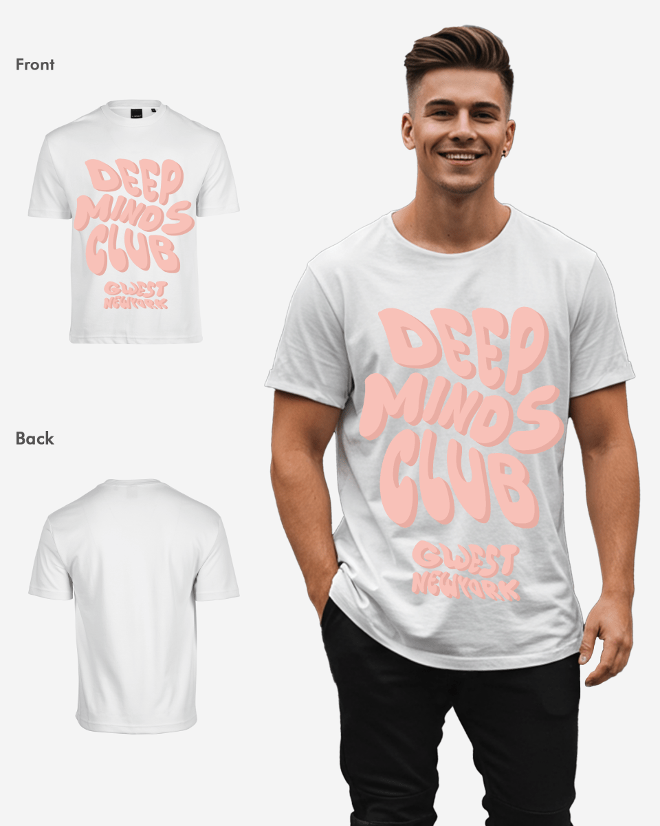 G West Mens Deep Minds Club Oversized Tee