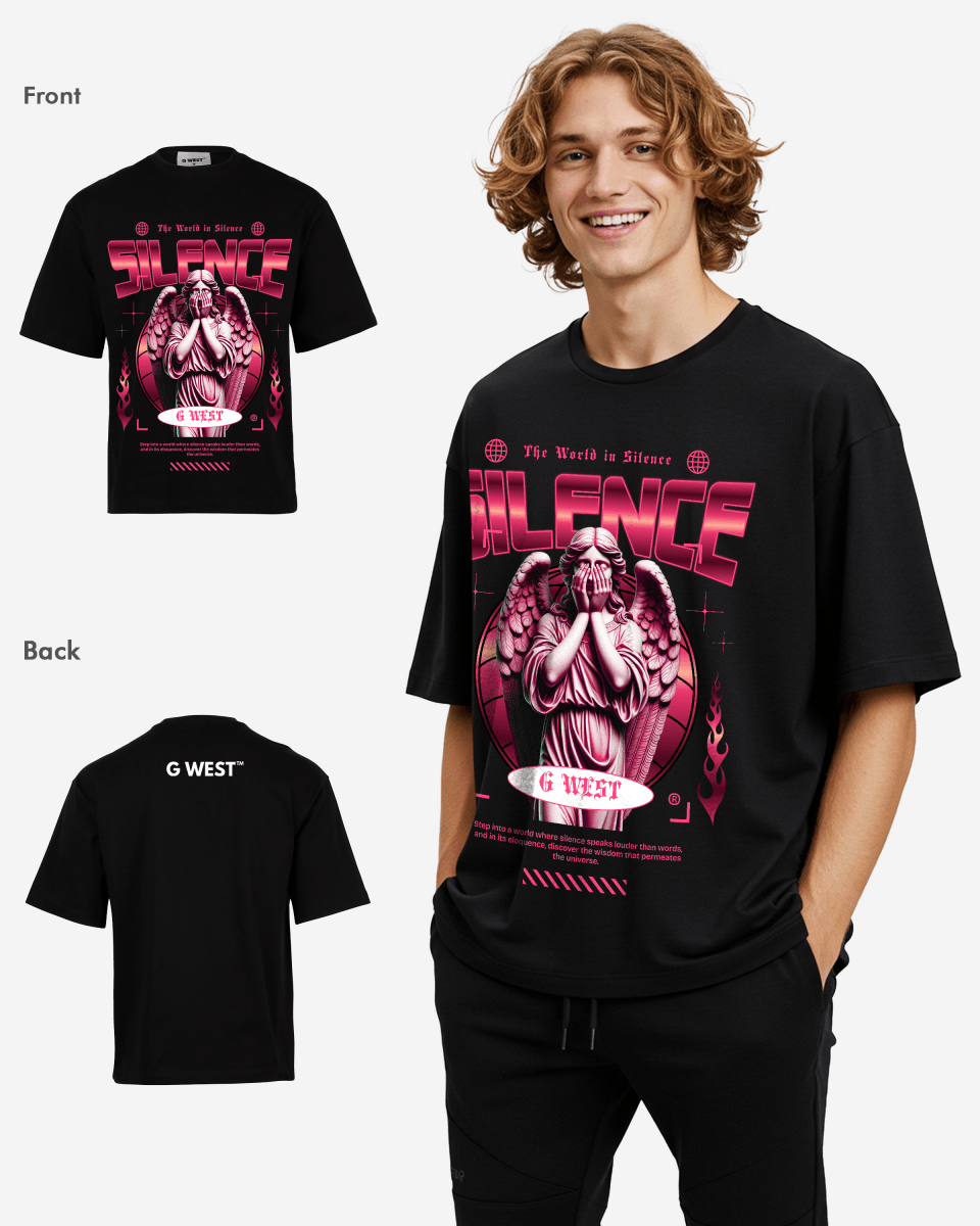G WEST ECHOES OF SILENCE OVERSIZED T-Shirt Mens