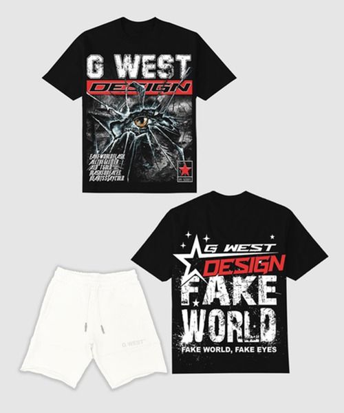 G West Fake World Tee & Short Set