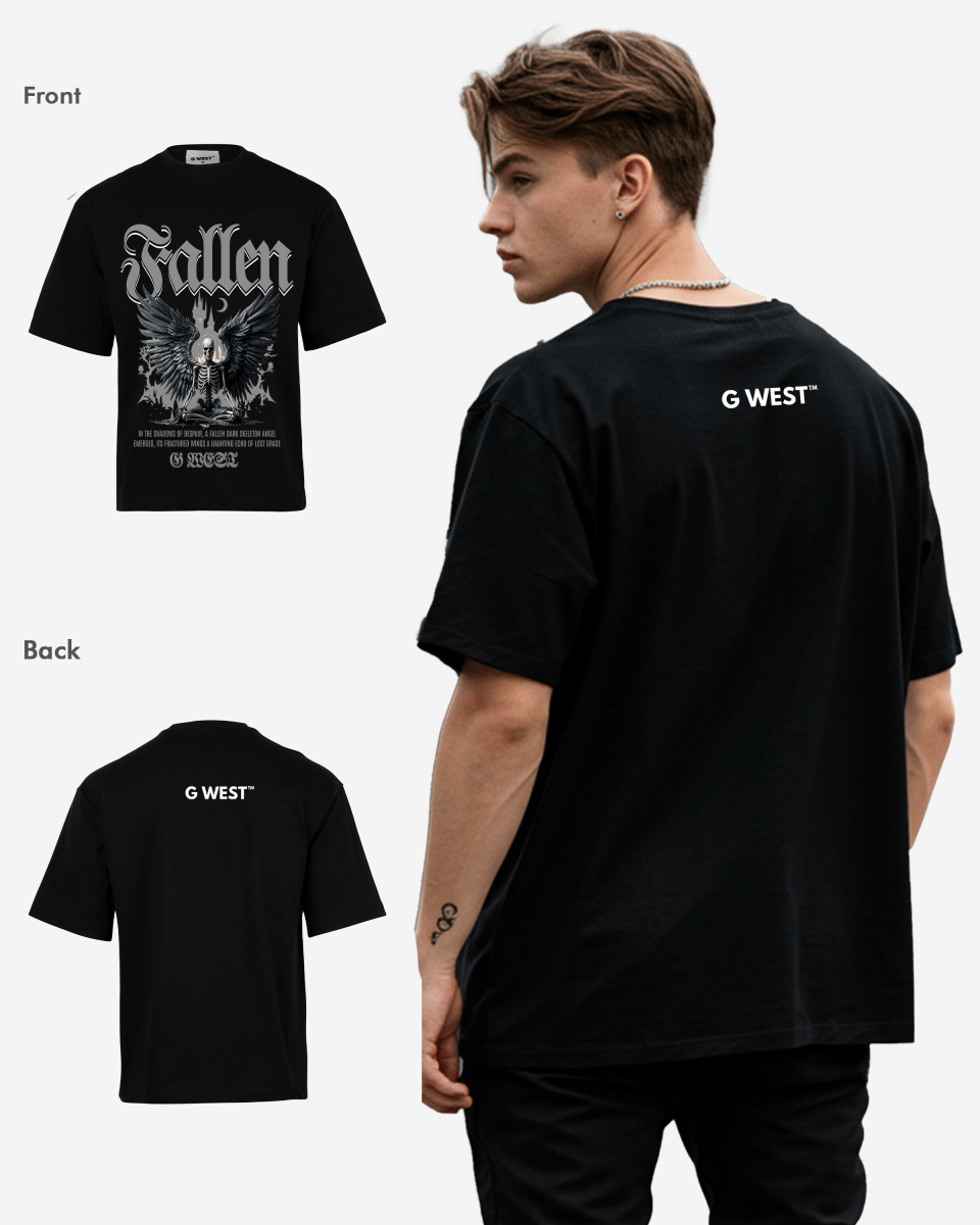 G WEST Fallen Oversized T-Shirt Mens