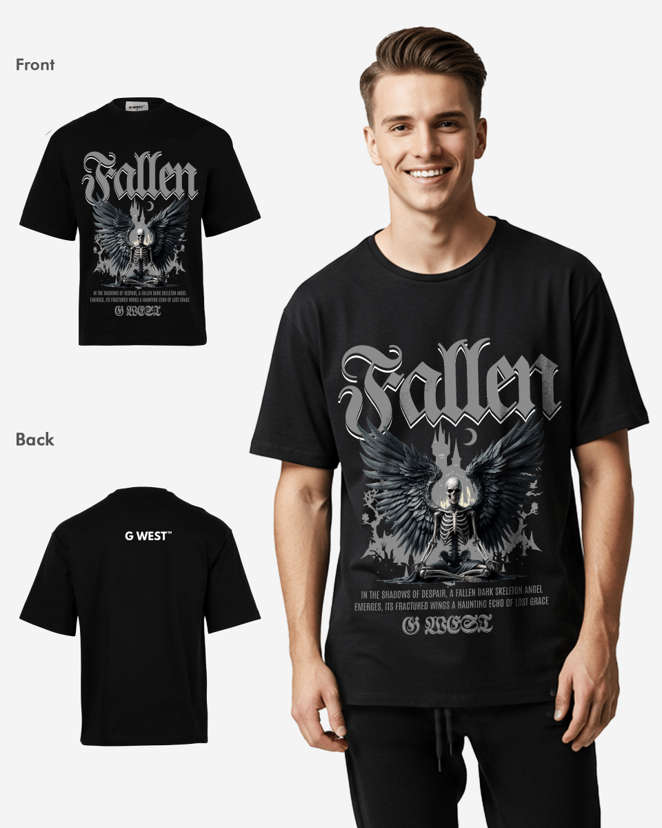 G WEST Fallen Oversized T-Shirt Mens