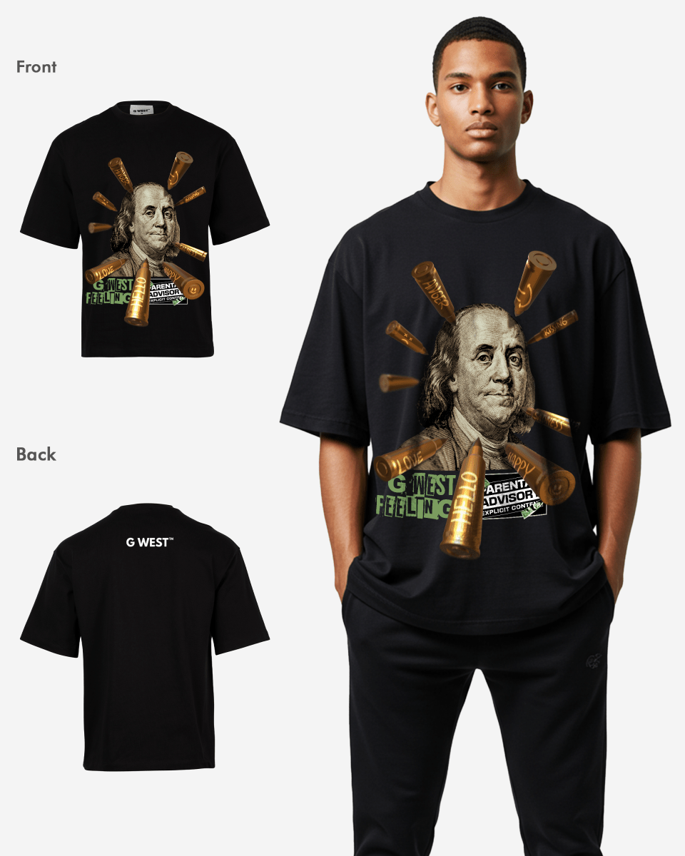 G WEST FEELING OVERSIZED T-Shirt Mens