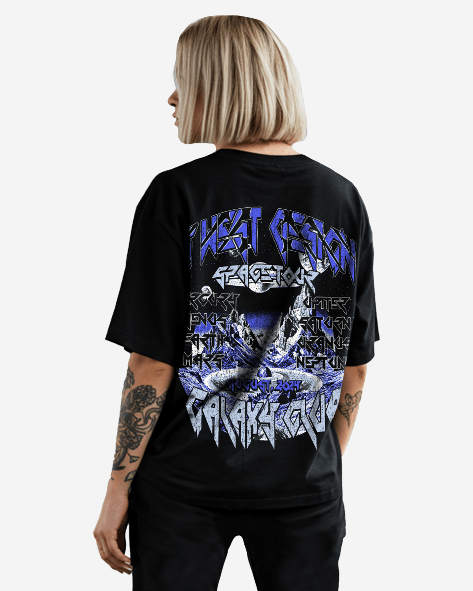 G West Womens Galaxy Premium Oversized Tee