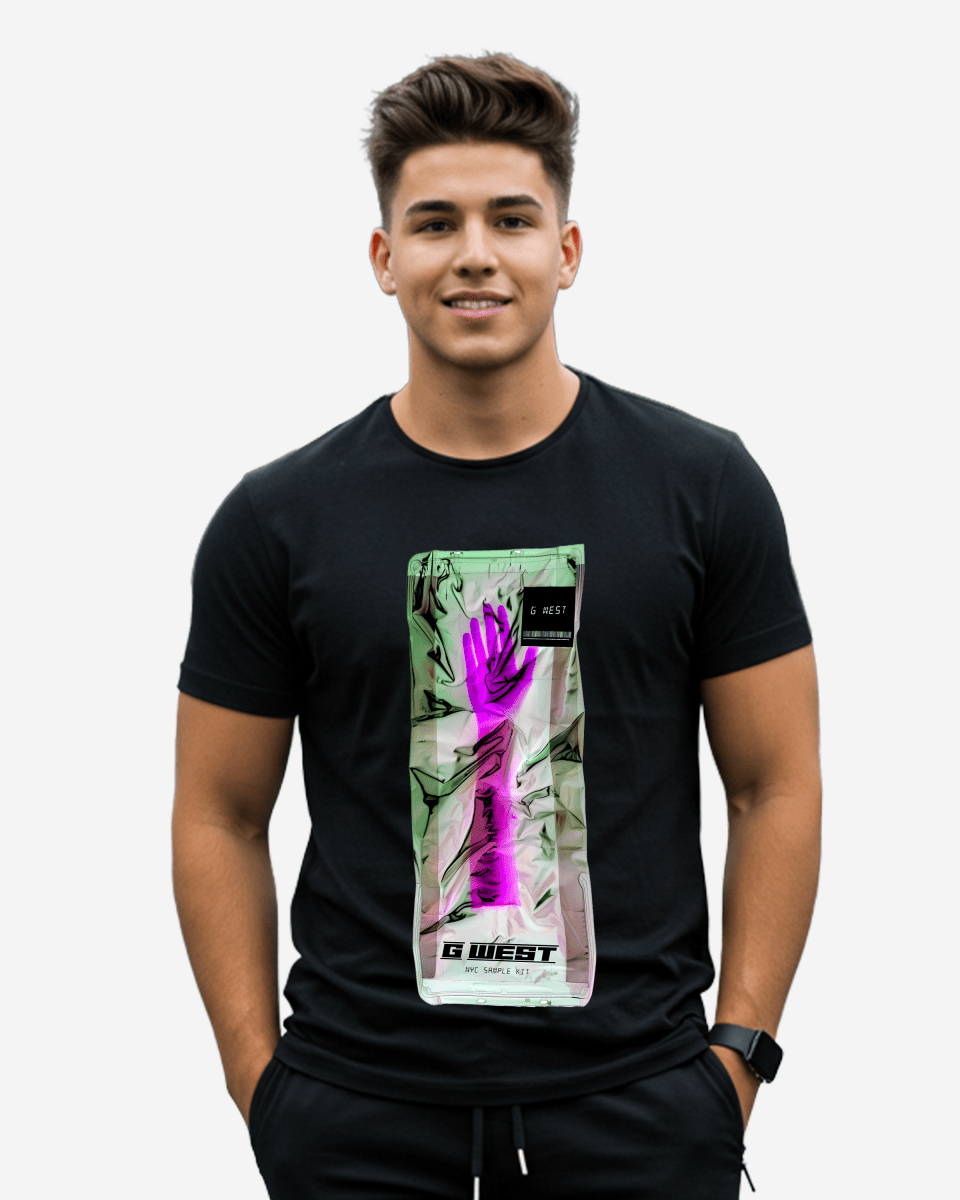 G West Mens Hand Bag Black Tee
