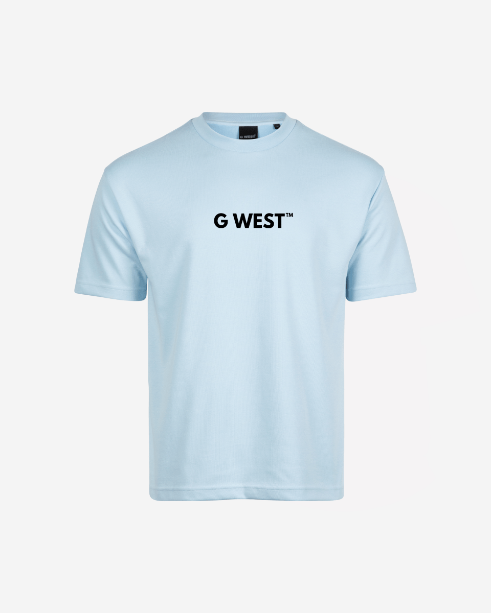 G West Mens Heavyweight Logo Wear Oversized T-Shirt