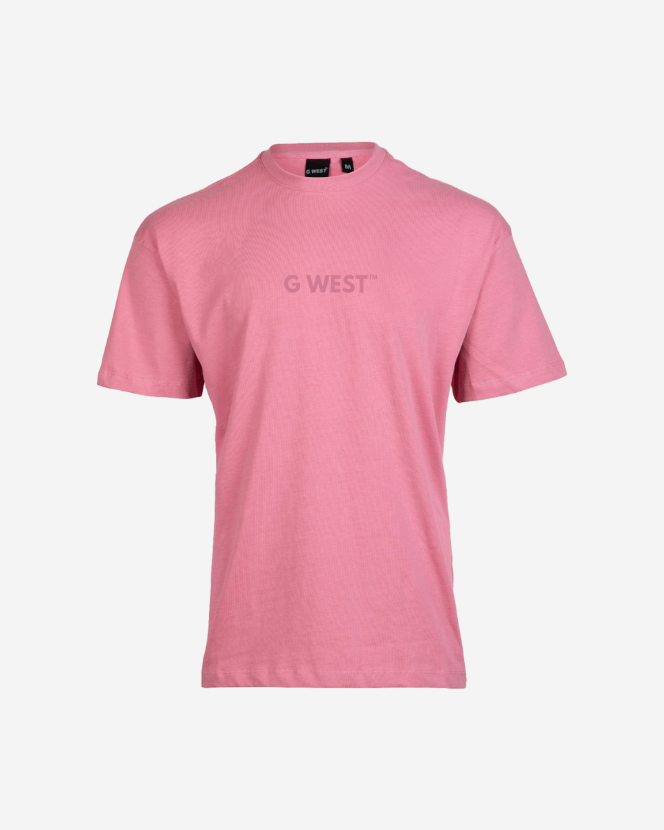 G West Mens Heavyweight Logo Wear Oversized T-Shirt