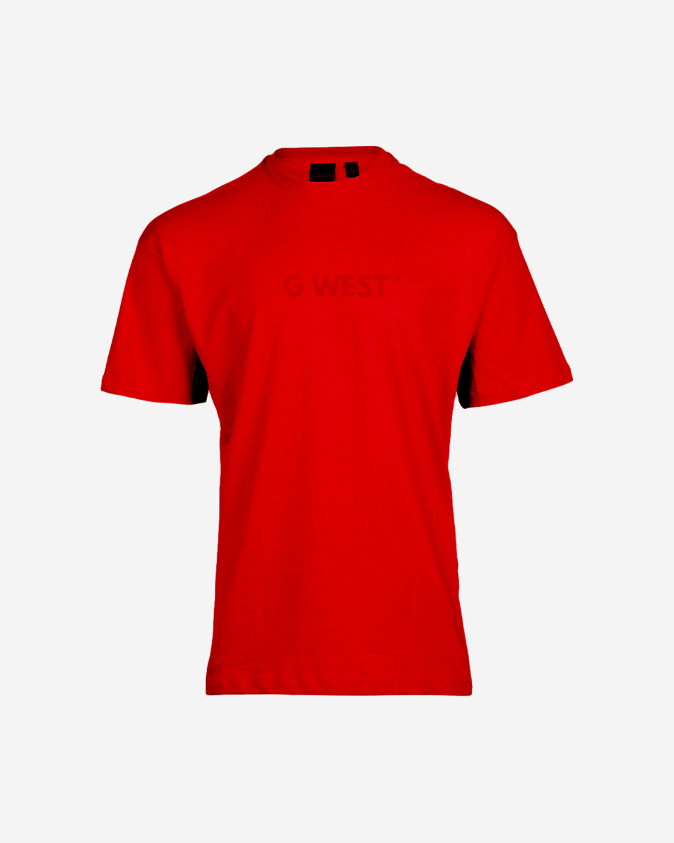 G West Mens Heavyweight Logo Wear Oversized T-Shirt