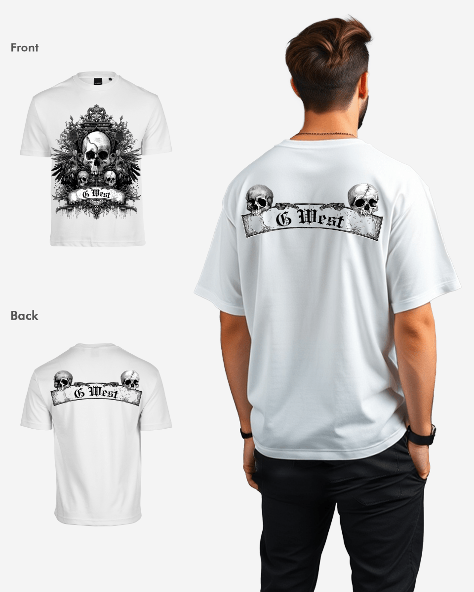 G West Mens Hell City Oversized Tee