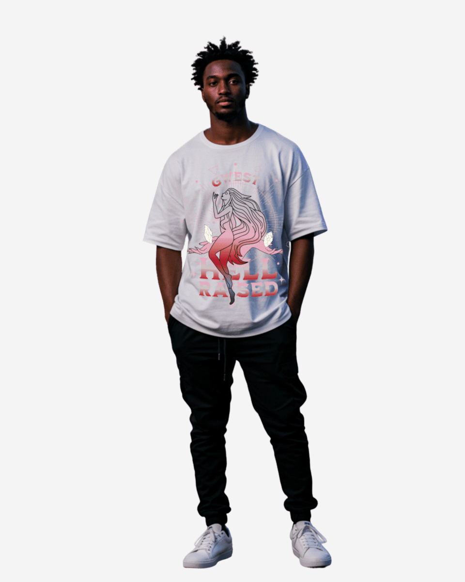 G West Hell Raised Oversized Men's T-Shirt